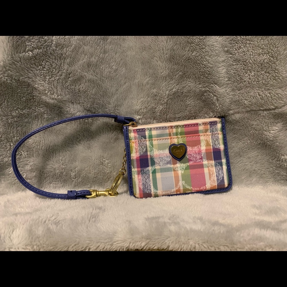 Plaid Coach wallet
